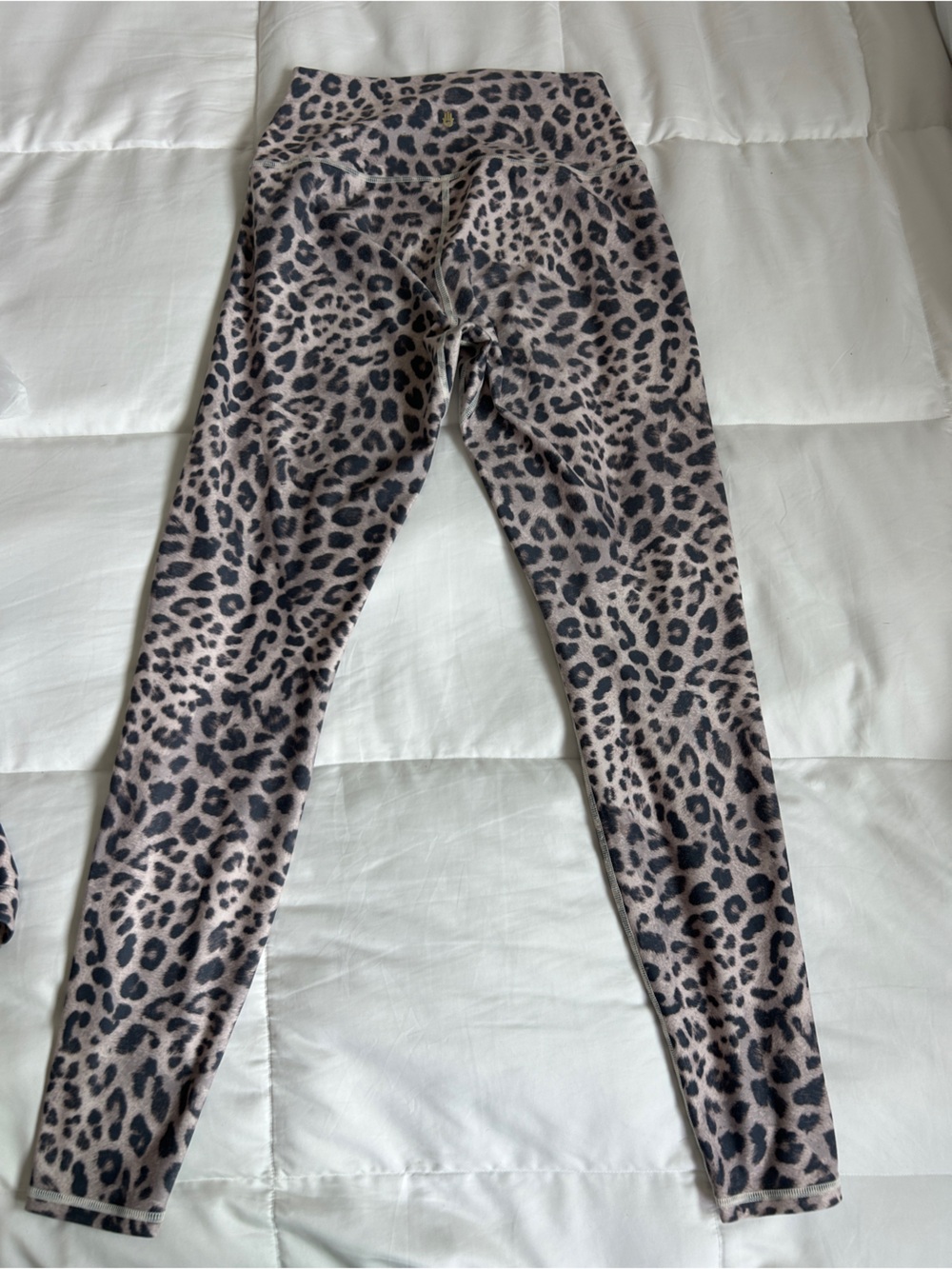 Spiritual gangster Leopard Print Strappy Sports Bra & Legging Set - Picture 6 of 10